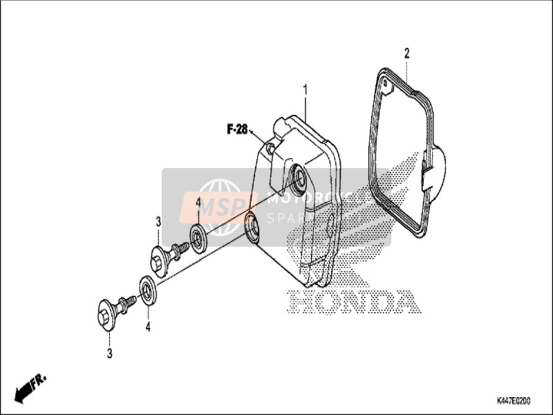 90017GCC000, Bolt, Head Cover, Honda, 1